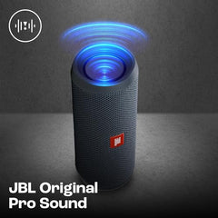 JBL Flip Essential 2, Wireless Portable Bluetooth Speaker with Deep Base, IPX7 Water & Dustproof (Without Mic, Black)