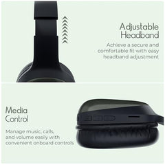Zebronics Thunder Pro (2026 Upgrade) Wireless Headphones, BT v6.0, Up to 60h Playback, Dual Pairing, 40mm Drivers, ENC, Gaming Mode, Deep Bass, AUX & microSD, Rapid Charging (Black)