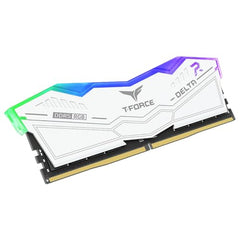 TeamGroup T-Force Delta RGB 32GB 6000MHz (6000MT/s) CL38 White DDR5 Desktop Gaming Memory, Metal Heatsink, ARGB Sync, ECC, XMP 3.0/EXPO, Compatible With Intel/AMD CPU, High Performance Low Latency RAM