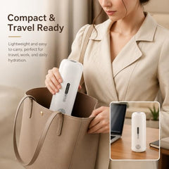 Portable Mini Electric Kettle 400 ml Travel Water Boiler with Fast Heating Function, Compact Hot Water Maker for Tea, Coffee & Milk, Electric Flask for Office, Home, Hotel and Camping