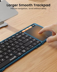 ProtoArc XK01 TP Foldable Keyboard with Touchpad, 0.65 in Keycaps, Gray