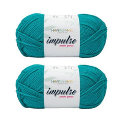 WOAFASHIONS - World of Arts Impulse Hand Knitting & Crochet Yarn, Premium Acrylic, 4 : Medium (Anchor Grey) (100gms / 3.5oz / 200mtr / 218yds)
