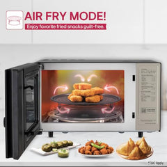 LG 28 L Charcoal Convection Healthy Microwave Oven with 301 Auto Cook Menu (MJ2887BIUM, Black, Healthy Heart Recipes, Diet Fry, 360° Motorised Rotisserie & 10 Years of warranty on Charcoal Heater)