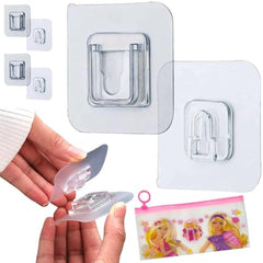 Shivstor 15 Pack Self Adhesive WallHook Heavy DutyHook for Hanging Without Drilling Transparent Nail Free StickyHook Strong Wall Hanger Set of 15 FlowerHook for Kitchen Bathroom Home Storage