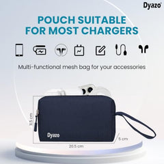 Dyazo 15-15.6 Inch Laptop Sleeve Case | Water Resistant Cover with Charger Pouch & Three Front Pockets | Compatible for Dell, HP, MacBook, Lenovo, Acer, Asus & All Other Notebooks (Black)