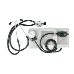 Dishan Manual Aneroid Doctor D Blood Pressure Monitor with Adult Cuff & H.das Double Stethoscope – Standard Adult Size BP Machine for Home, Doctor & Clinical Use