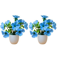 fancymart Artificial Flower Plant Home Décor with Small Size Pot | Pack of 2 | Plant Hanging for Home Decor | Office Decor (DESIGN-01)