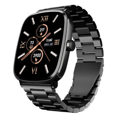 boAt Ultima Regal w/ 2.01”(5.10 cm) Crystal-Clear AMOLED Display, 1000 NITS Brightness,Premium Metal Body, Functional Crown, 100+ Sports Modes, Fitness Smart Watch for Men & Women (Steel Black)