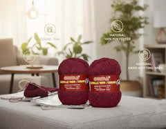 M.G ENTERPRISE MG Baby MelonKnitting Wool 200 Wool Thread for Crochet & DIY Craft Projects