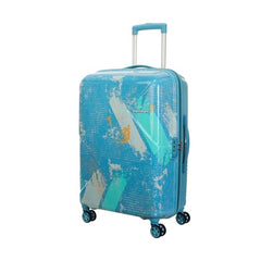 Kamiliant by American Tourister ATHER | Printed Trolley Bag Set of 3 (55+68+79 cms) for Travel|Hard Case Polypropylene (PP) Suitcase|360° 8-Wheel Spinner Luggage Trolley|Combination Lock | Black