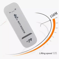 BEEBIRD® High Speed Portable 4G Wireless Modem- 150 Mbps 4G WiFi Dongle, All Sim Support WiFi Router, Connects Up to 10 Devices WiFi Hotspot Device