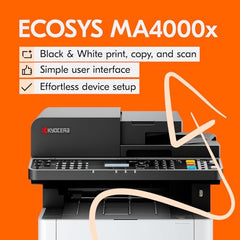 KYOCERA ECOSYS MA4000wifx All-in-One Monochrome Laser Printer, 42ppm