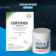 Wellcore Creatine with Omega 3 Capsules Triple Strength (Creatine 122g Fruit Fusion & 30 Capsules Omega) | 1250mg Triple Strength | EPA + DHA | Enhanced Muscle Strength |