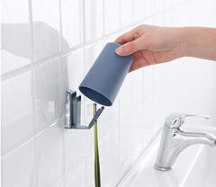 SYGA Set of 2 Wall Mounted Washing Cup Toothbrush Holder(Grey)
