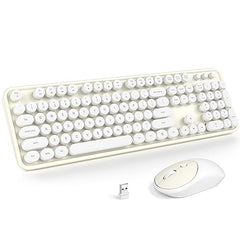 MOFII Wireless Keyboard and Mouse Combo, Full Size, 2.4GHz, Windows, Purple