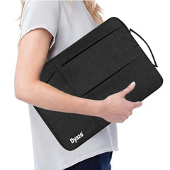 Dyazo 15-15.6 Inch Laptop Sleeve Case | Water Resistant Cover with Charger Pouch & Three Front Pockets | Compatible for Dell, HP, MacBook, Lenovo, Acer, Asus & All Other Notebooks (Black)