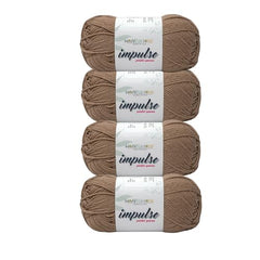 WOAFASHIONS - World of Arts Impulse Hand Knitting & Crochet Yarn, Premium Acrylic, 4 : Medium (Anchor Grey) (100gms / 3.5oz / 200mtr / 218yds)