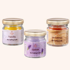 Floryn Decor Jar Scented Candles Gift Set | Scented Candle Set | Highly Fragranced Candles Pack of 6 Mini Jars