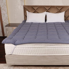 AVI Super Soft 500 GSM Microfiber Bed Mattress Topper for King Size 78x72 Inch | All Season Comfortable Sleep 2 Inch Thick Mattresses Padding King Size -(White, 6.5x6 Feet, 4 Corners Elastic Band)
