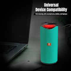 MAKPOWER BEAT Box 10W Bluetooth Speaker - Wireless, Portable, Premium Bass, 4 Hours Playtime, Built-in Mic, TF/USB Support - Perfect for Outdoor, Home, Travel & Parties (Green)