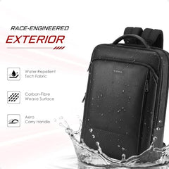 RARE RABBIT Gallardo Backpack 2 20L Water Repellent Backpack - Anti-Theft Business Travel Bag with 16" Laptop Compartment, Free Size