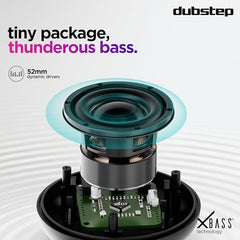Dubstep Pop 600 Wireless Speaker, 15 Hrs Playtime, 52mm Driver, TWS Pairing, 6W Output Bluetooth Speakers (Grey)