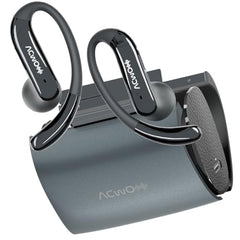 ACwO DwOTS Sense Pro True Wireless Earbuds, 42dB ANC, Voice-First Mic System for Clear Calls, Skin-Friendly Ear Hooks, 12mm Drivers, Dual Pairing, Sweat Resistant, Advanced Bluetooth Ear Buds (Orange)