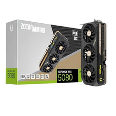 ZOTAC Gaming GeForce RTX 5080 Solid CORE Graphics Card - Black | 16 GB | DLSS 4 | GDDR7 | Advanced Cooling | Triple Fan | RGB Lighting | ZT-B50800D2-10P | Only Graphics Card with 5 Year Warranty