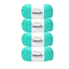 WOAFASHIONS - World of Arts Impulse Hand Knitting & Crochet Yarn, Premium Acrylic, 4 : Medium (Anchor Grey) (100gms / 3.5oz / 200mtr / 218yds)