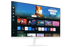 Samsung 27" M5 Smart Monitor with Smart TV Experience (Smartchoice) |FHD 1920 x 1080| Screen Mirroring | IPS Pane l TV Plus| Speakers | Adaptive Sound | Wi-Fi | HDMI |Bluetooth| LS27FM500EWXXL | Black