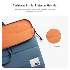 DailyObjects Stria Pro Laptop Bag with Handle| Recycled Durable Polyester | Compatible with Laptop/MacBook Air/Pro Upto 15 Inch| Water Resistant|Padded Compartment with Zip Closure -Black