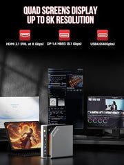 GMKtec AI Mini PC Ryzen Al Max+ 395 (up to 5.1GHz) Mini Gaming Computers