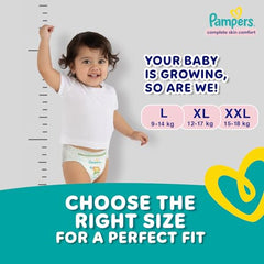 Pampers Complete Skin Comfort Pants, X-Large (XL), 168 Count, Anti-rash blanket, Lotion with Vitamin E & Aloe Vera, 12-17kg
