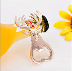 SYGA Bottle Opener, Deer Head Pattern Beer Soda Bottle Opener for Gift Or Party Favor in Decorative Gift Box, Soda Opener is Ideal at Barbecue Bar Pub Party Decoration Thanks Giving Wedding Christmas