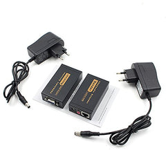 Tobo VGA Extender 100 Meters RJ 45 + Video Extender + VGA Sender and Receiver Transmitter TD-469H