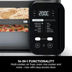Ninja Combi 14-in-1 Multi-Cooker, Oven, & Air Fryer (12.5L) | HyperSteam & Air Fry Technology, Cooks 3-Part Family Meals in 15 Mins, Healthy Oil-Free Cooking, Digital Display