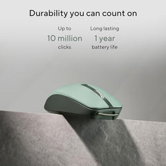 ASUS MD200 Mouse, Easy to Carry Wireless Mouse, 4200 DPI, Multi Device Connect/Bluetooth, USB Silent Mouse (Green Tea Latte)