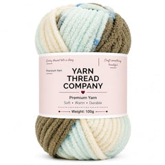 yarn thread company Wool, Plush & Cuddly, Chenille Yarn Supersoft Hand Knitting Wool Ball, (1 Ball/100 Gram Each) Ball Suitable for Craft, Babywear, Baby Blankets, (Parrot Green)