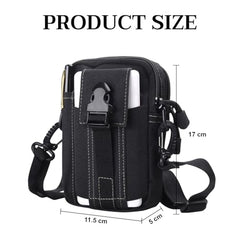 MOMISY Waist Bag, Fanny Pack, Chest Pouch for Men Women Boys Girls (Black, 17 * 11.5 * 5 cm)