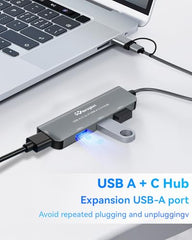 USB 3.0 to HDMI Adapter for Monitor 1080P@60Hz Display with 5Gbps High Speed Transmission, Support Extend & Mirror Mode, Compatible with Window Mac Laptop Desktop Projector TV