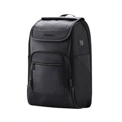 HARISSONS Carbon 15.6 Inch Business Travel Laptop Backpack | Anti-Theft Pocket, Rain Cover & External USB Gate | 30L Durable Work + Travel Backpack for Men | Black