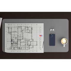Scarters Desk Mat & Extended Mouse Pad 90x45cm | Reversible, Blue & Yellow