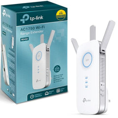 TP-Link AC1750 Universal Dual Band Range Extender, Broadband/Wi-Fi Extender, Wi-Fi Booster/Hotspot with 1 Gigabit Port and 3 External Antennas, Built-in Access Point Mode, 1750Mbps Speed (RE450)