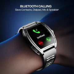 boAt Enigma Radiant Luxury Watch for Man w/1.43"(3.63 cm) AMOLED Display, AOD, Premium Metal Build, Round Dial, 200+Watch Faces, Upto 7 Days Battery Life, Fitness smartwatch for Men (Metal Black)