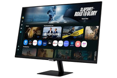Samsung 32" (80 cm) 4K M7 Vision AI Smart Monitor|UHD 3840 x 2160|Smart TV Experience with AI|Type-C|Apple AirPlay|Gaming Bar|Remote|Speakers|Wi-Fi|Bluetooth|AI Picture & Sound|LS32FM701UWXXL|White