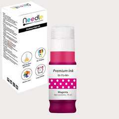 Needle GI 71 Compatible Refill Ink | Made in India | (CMYK 4x1 KG with EazyFill Cap) for Canon Pixma G1020 G2020 G3020 G2060 G3060 G1737 G2770 G3770 G4770 G1730 G2730 G3730 Printers