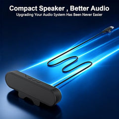 ZORBES Computer Speakers for Desktop PC, USB Wired Clip-On Monitor Bar
