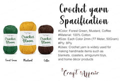 Craft Affair | Crochet Bloom Cotton Yarn 8ply (Each Color 2mm, 77Meter, 50Gram) 100% Pure Cotton | for Knitting Yarn | Craft & DIY Project: Grey, Pink, Off White