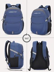 Lavie Sport 46Cm Triumph 29L Laptop Backpack With Rain Cover For Men & Women | Premium Backpack For Boys & Girls,Navy
