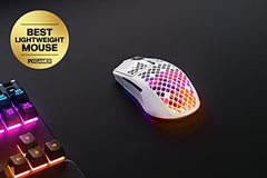 SteelSeries Aerox 3 Wireless Gen 2 - Ultralight 68g Gaming Mouse, 4K Polling, 26K DPI Optical Sensor, 200 Hours Battery Life, IP54, 80 Million Clicks, RGB, Pure PTFE Gliding Feet, Shadow